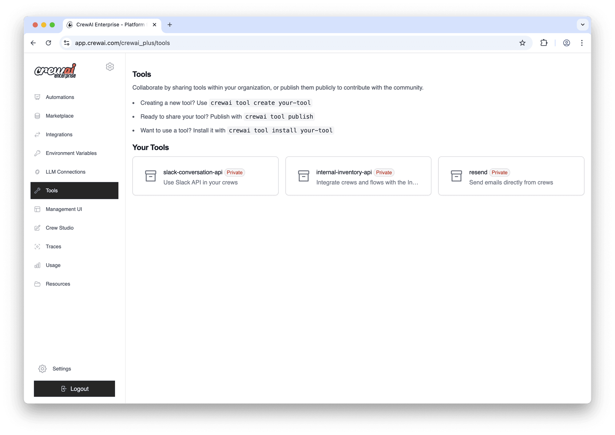 Tools repository