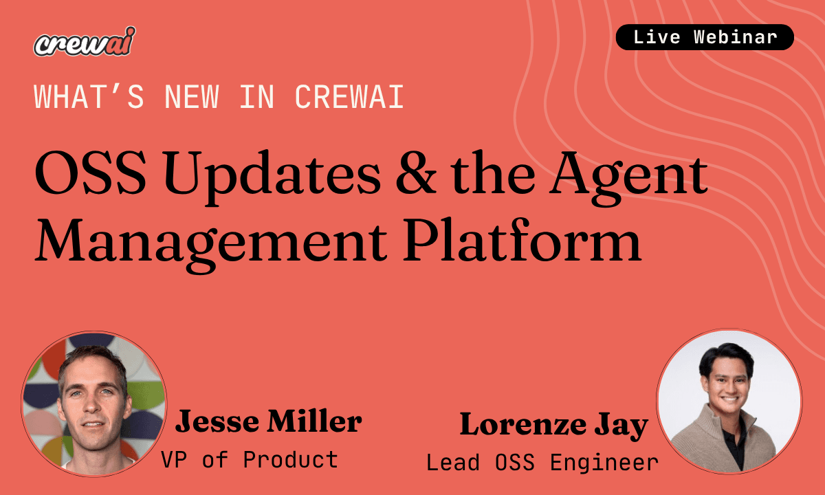 What's New in CrewAI: Open Source Updates & the Agent Management Platform
